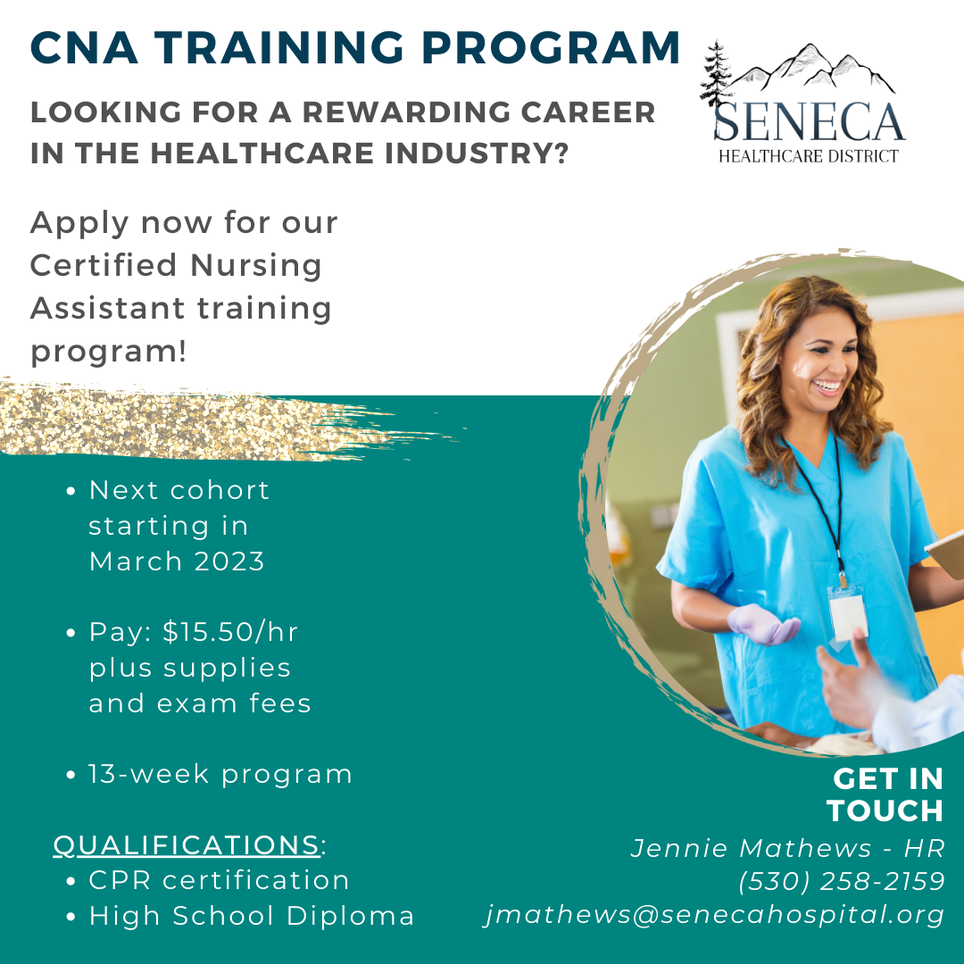 CNA PROGRAM Seneca Healthcare District