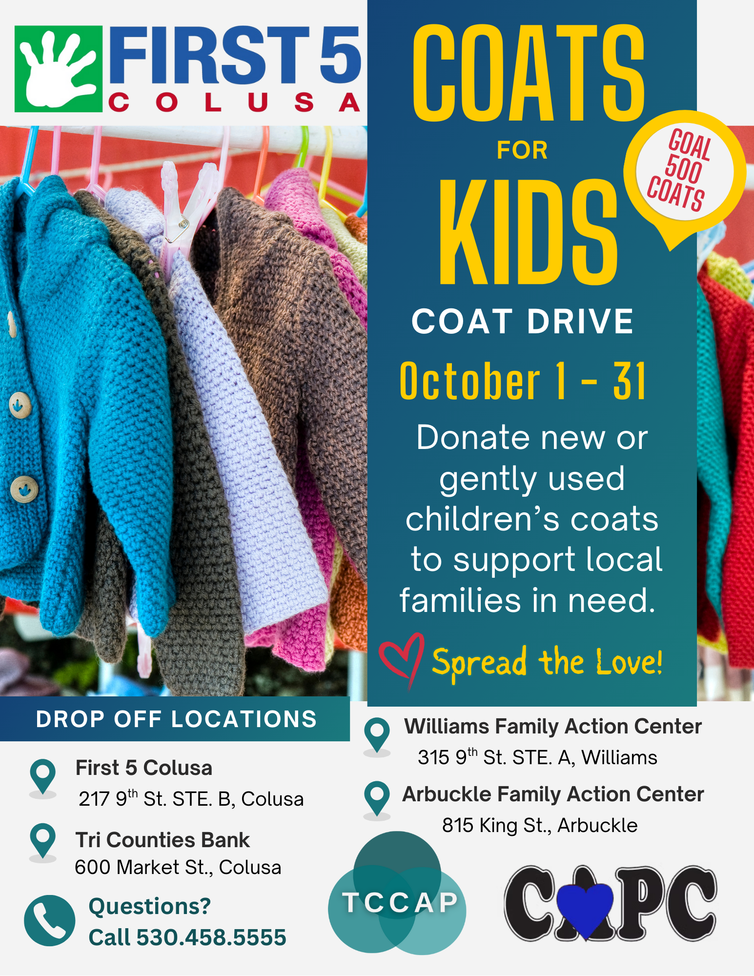 Coats for Kids Coat Drive - English