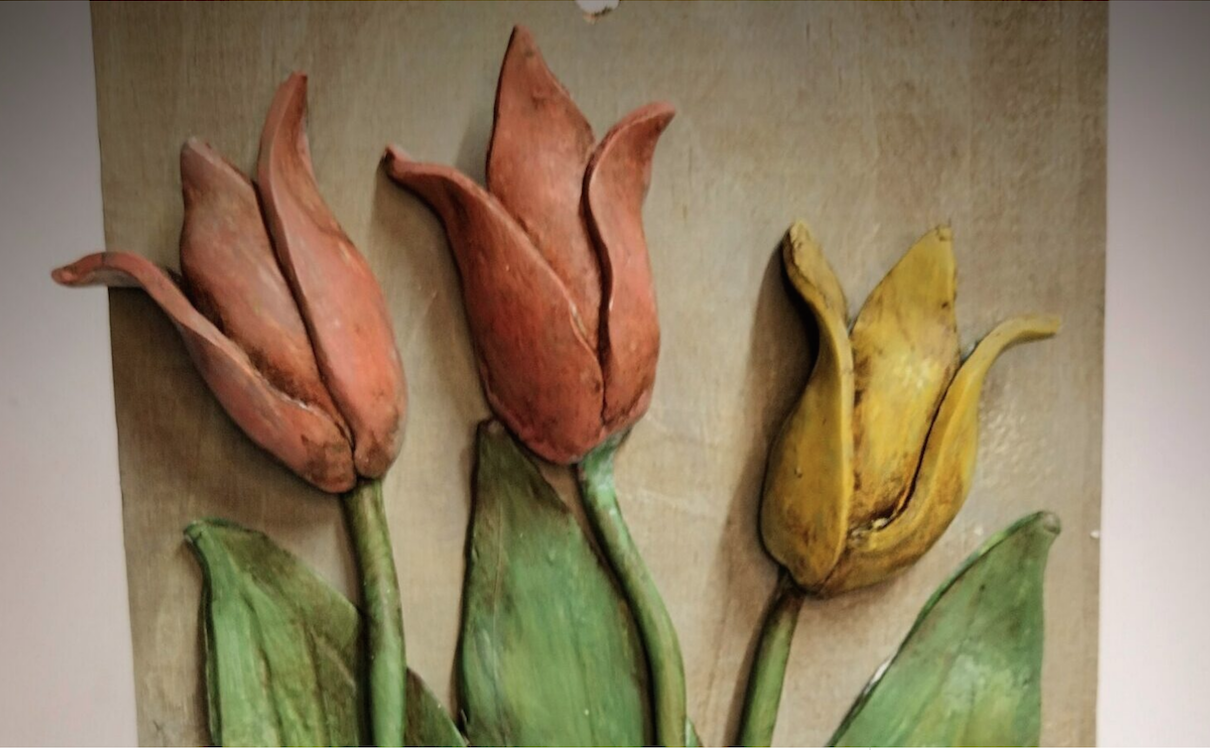 Tulip Wallflower Art by Kim Martinez