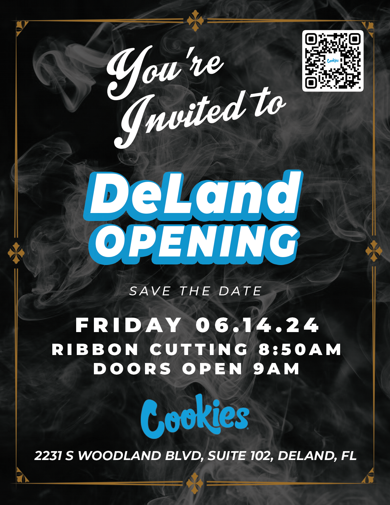 Cookies DeLand Ribbon Cutting Friday 6/14 