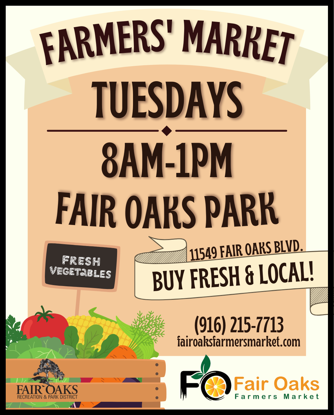 Fair Oaks Farmers Market Tuesdays