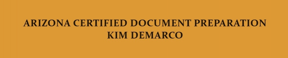 Az Certified Document Prep Kim Demarco Green Valley Az