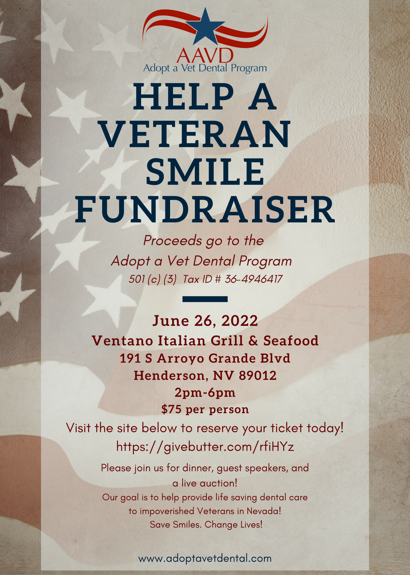 Help A Veteran Smile Fundraiser 