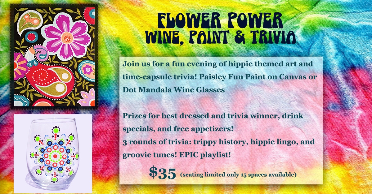 wine, paint and trivia