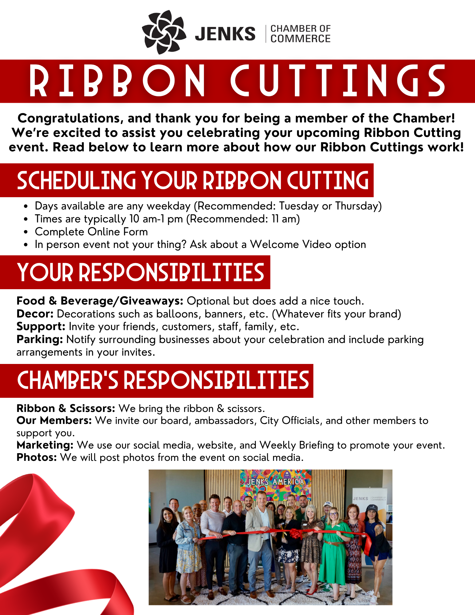 Ribbon Cutting Info