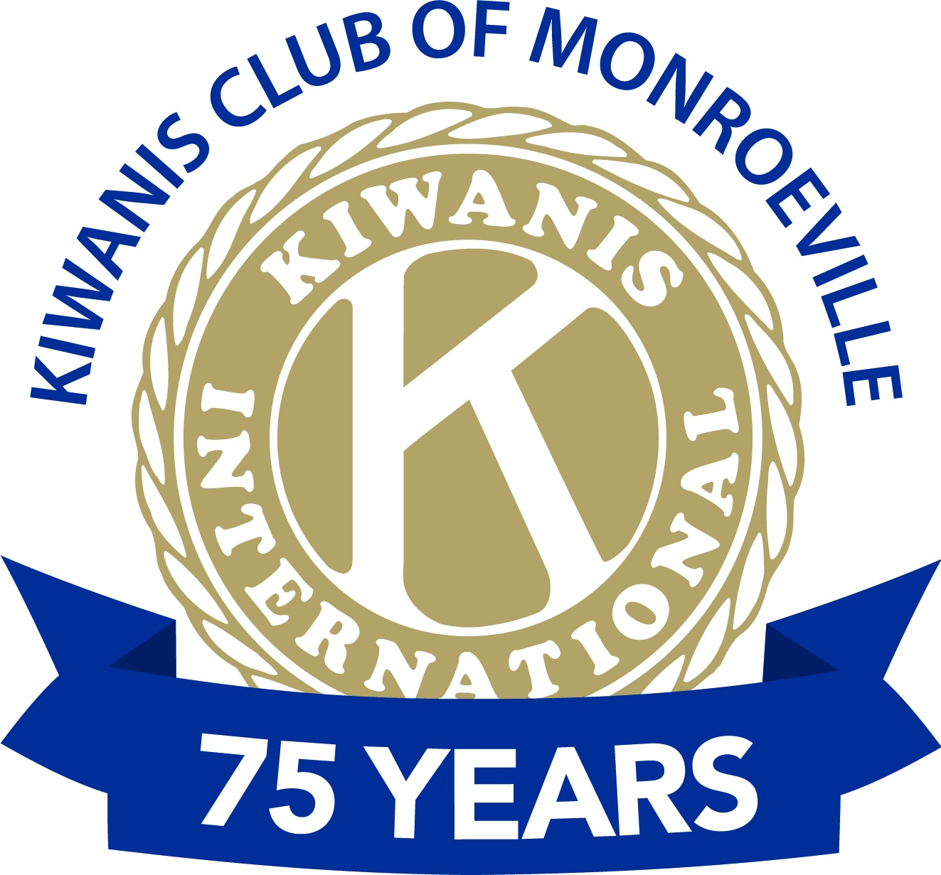 Kiwanis Club of Monroeville 75th Anniversary Logo
