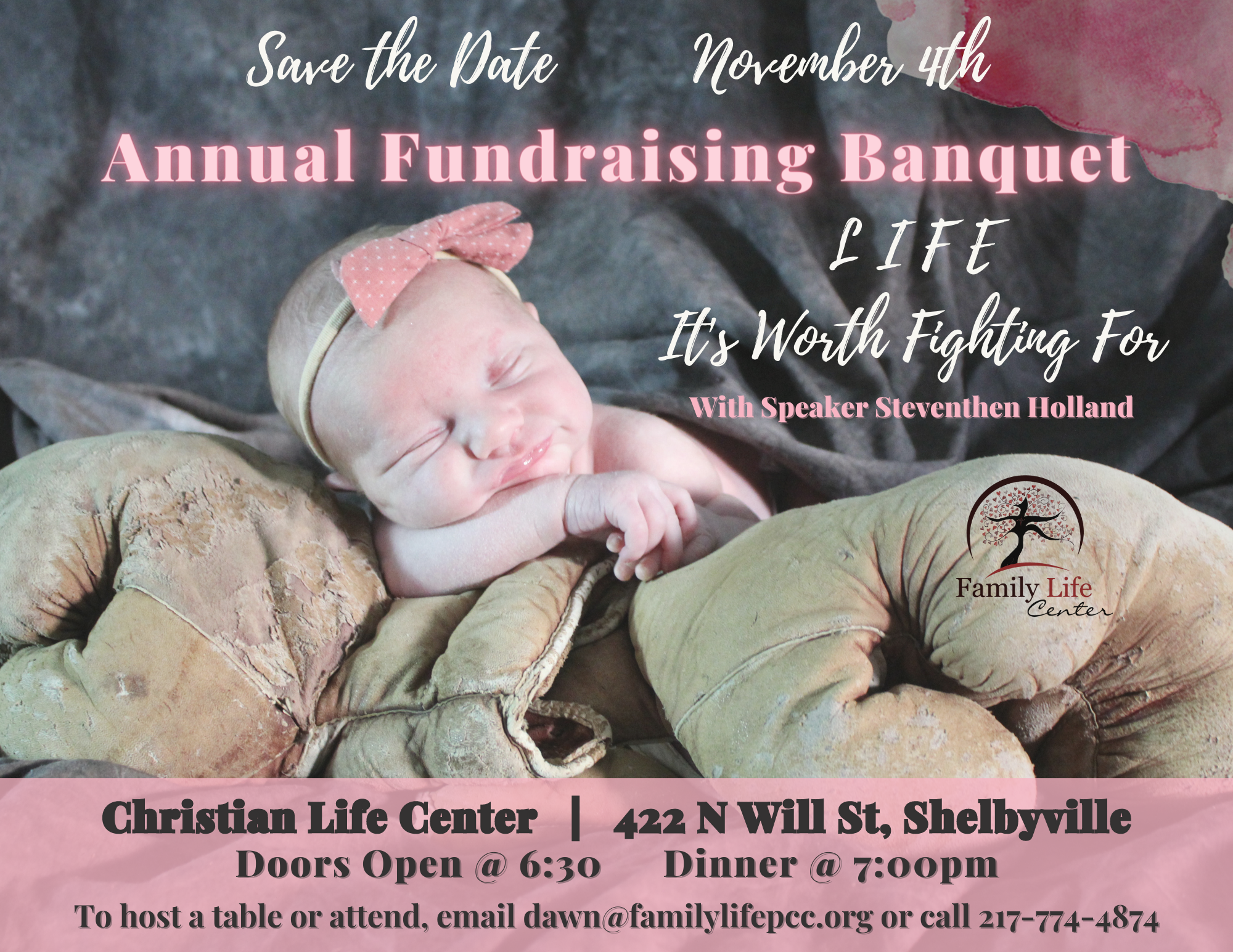 Family Life Center Fundraising Banquet November 4th